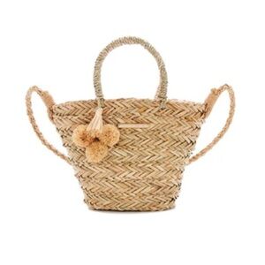 Poppy & Peonies The Soleil Beach Straw Bag MINI